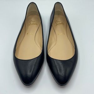 Christian Louboutin Ballet Flats -Black leather size 38-1/2